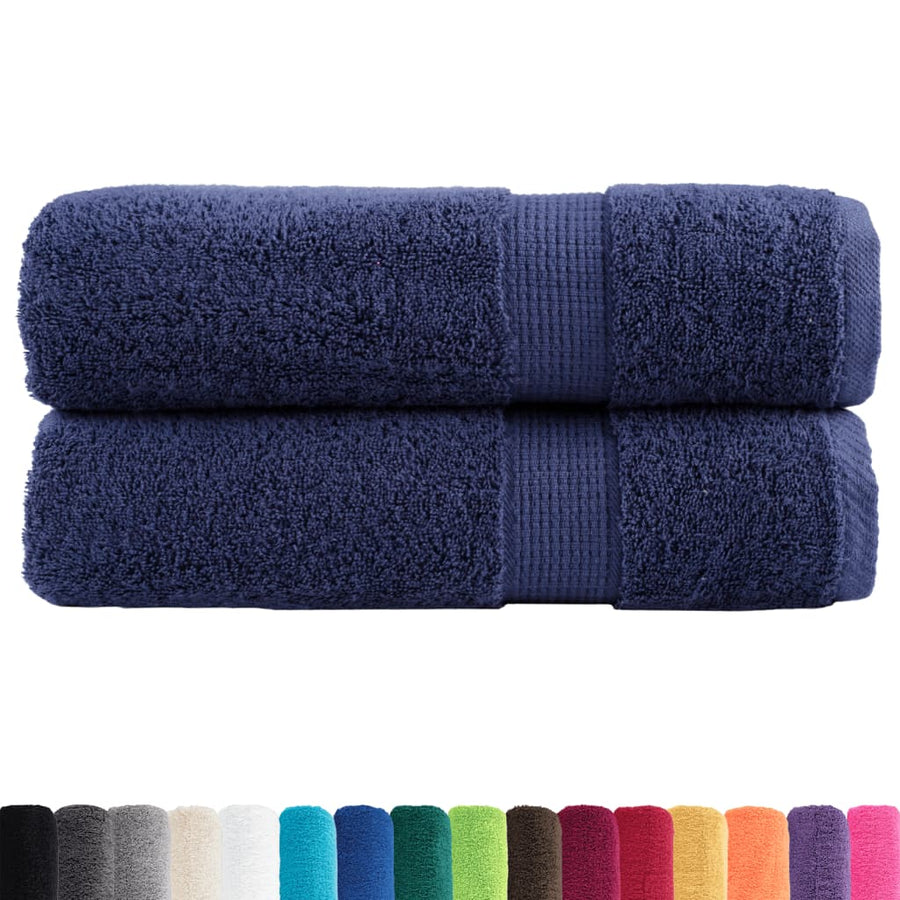 Badhanddoeken SOLUND 2 st 600 g/m² 100x150 cm marineblauw