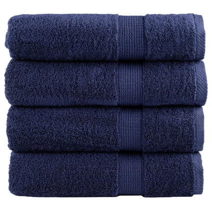 Badhanddoeken SOLUND 4 st 600 g/m² 100x150 cm marineblauw