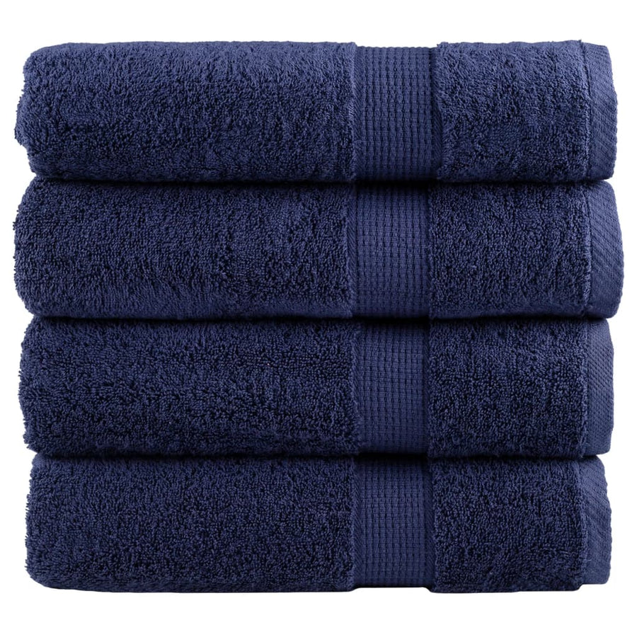Badhanddoeken SOLUND 4 st 600 g/m² 100x150 cm marineblauw