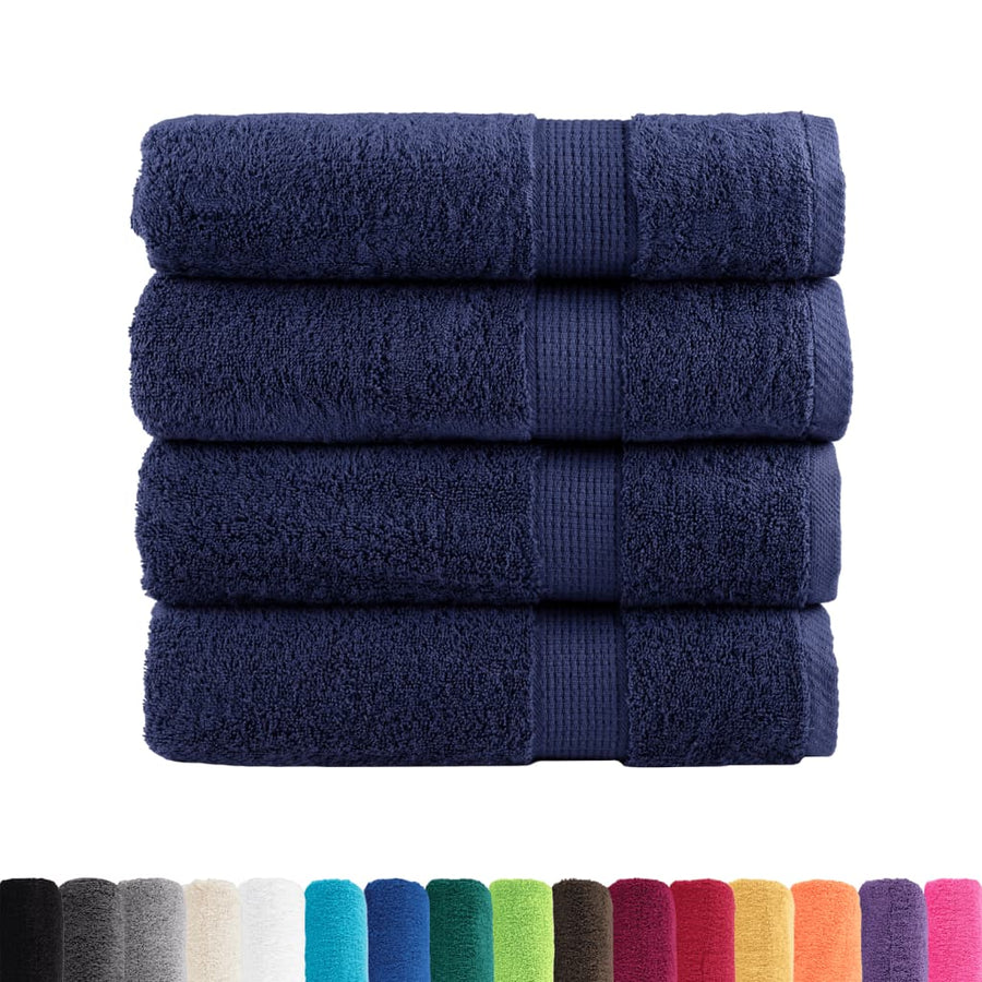 Badhanddoeken SOLUND 4 st 600 g/m² 100x150 cm marineblauw