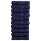 Badhanddoeken 10 st 100x150 cm marineblauw 600 g/m²
