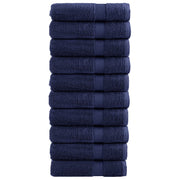 Badhanddoeken 10 st 100x150 cm marineblauw 600 g/m²