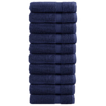 Badhanddoeken 10 st 600 g/m² 100x150 cm 100% katoen marineblauw