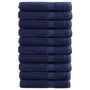 Saunadoeken 10 st 80x200 cm marineblauw 600 g/m²