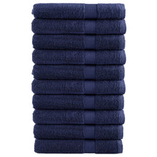 Saunadoeken 10 st 600 g/m² 80x200 cm 100% katoen marineblauw