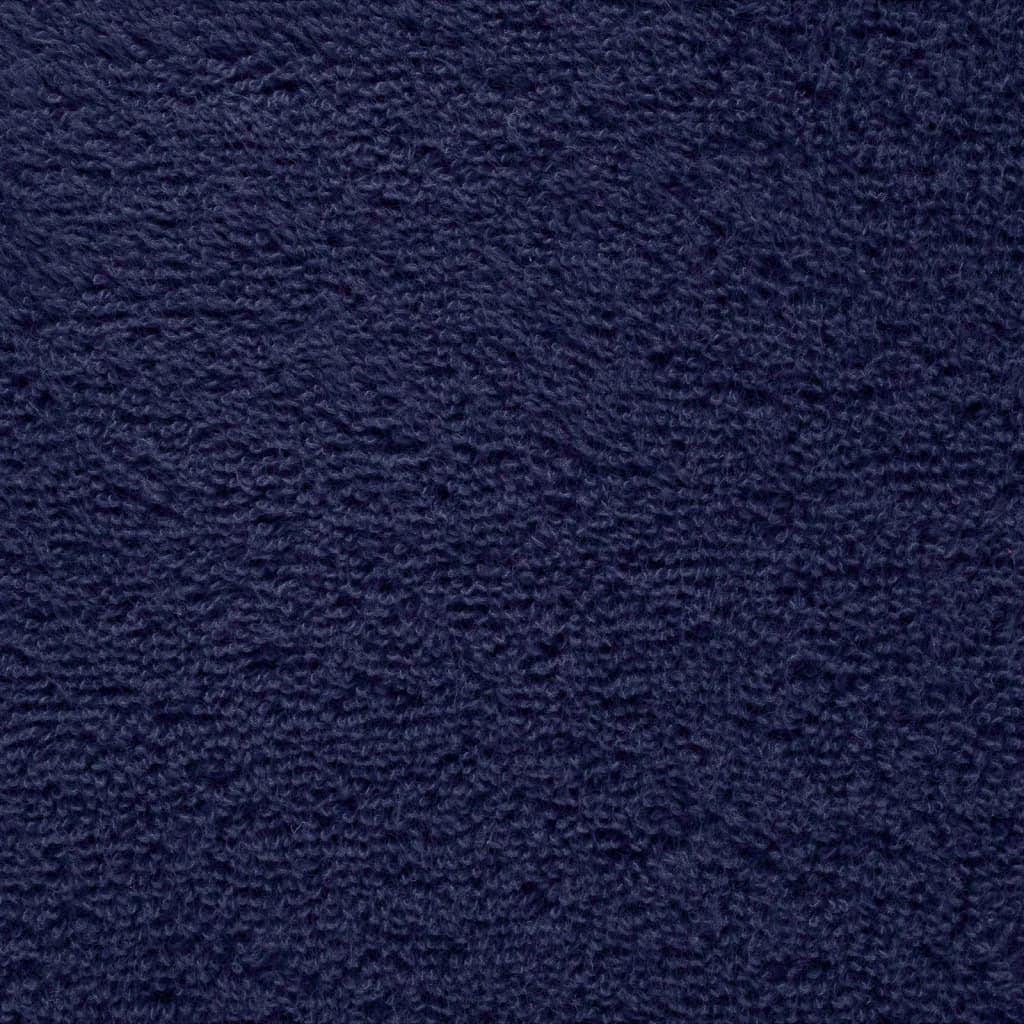 Saunadoeken 10 st 600 g/m² 80x200 cm 100% katoen marineblauw
