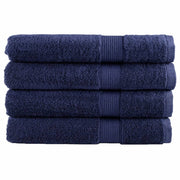 Handdoeken 4 st 100x200 cm marineblauw 600 g/m²