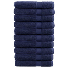 Handdoeken 10 st 600 g/m² 100x200 cm 100% katoen marineblauw