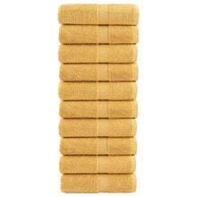 Gastendoekjes 10 st 600 g/m² 30x50 cm 100% katoen goudkleurig