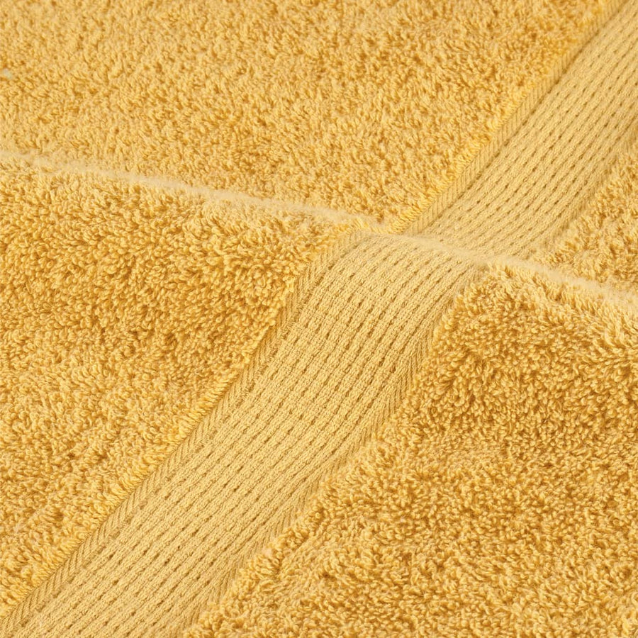 Saunadoeken 4 st 600 g/m² 80x200 cm 100% katoen goudkleurg