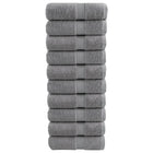 Washandjes grijs 30x30 cm 10 stuks 600 g/m²