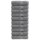 Bath towels SOLUND 10 pcs 600 gsm 100x150 cm grey