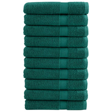 Saunadoeken 10 st 600 g/m² 80x200 cm 100% katoen groen