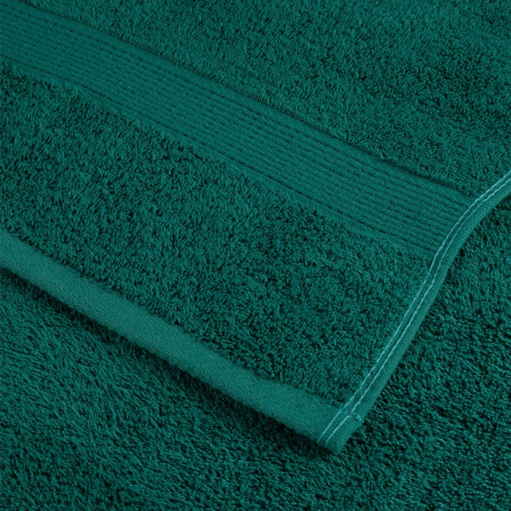 Saunadoeken 10 st 600 g/m² 80x200 cm 100% katoen groen