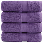 Premium washcloths SOLUND 4 pieces purple 30x30 cm 600 g/m2