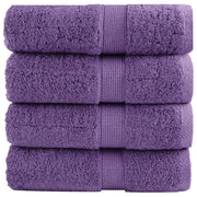 Premium washcloths SOLUND 4 pieces purple 30x30 cm 600 g/m2