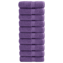 Washandjes 10 st 600 g/m² 30x30 cm 100% katoen paars