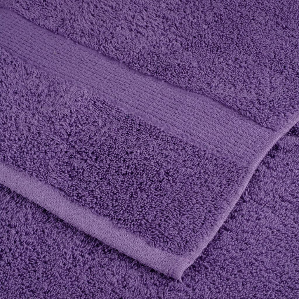 Washandjes 10 st 600 g/m² 30x30 cm 100% katoen paars
