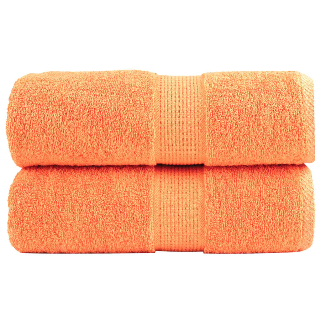 Washandjes 2 st 600 g/m² 30x30 cm 100% katoen oranje