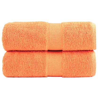 Washandjes 2 st 600 g/m² 30x30 cm 100% katoen oranje