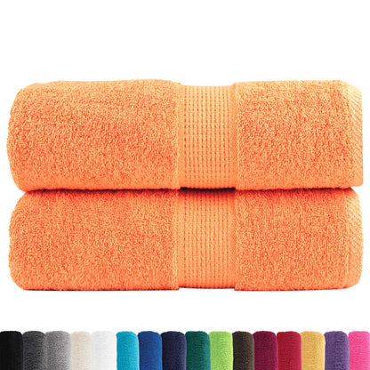 Washandjes 2 st 600 g/m² 30x30 cm 100% katoen oranje