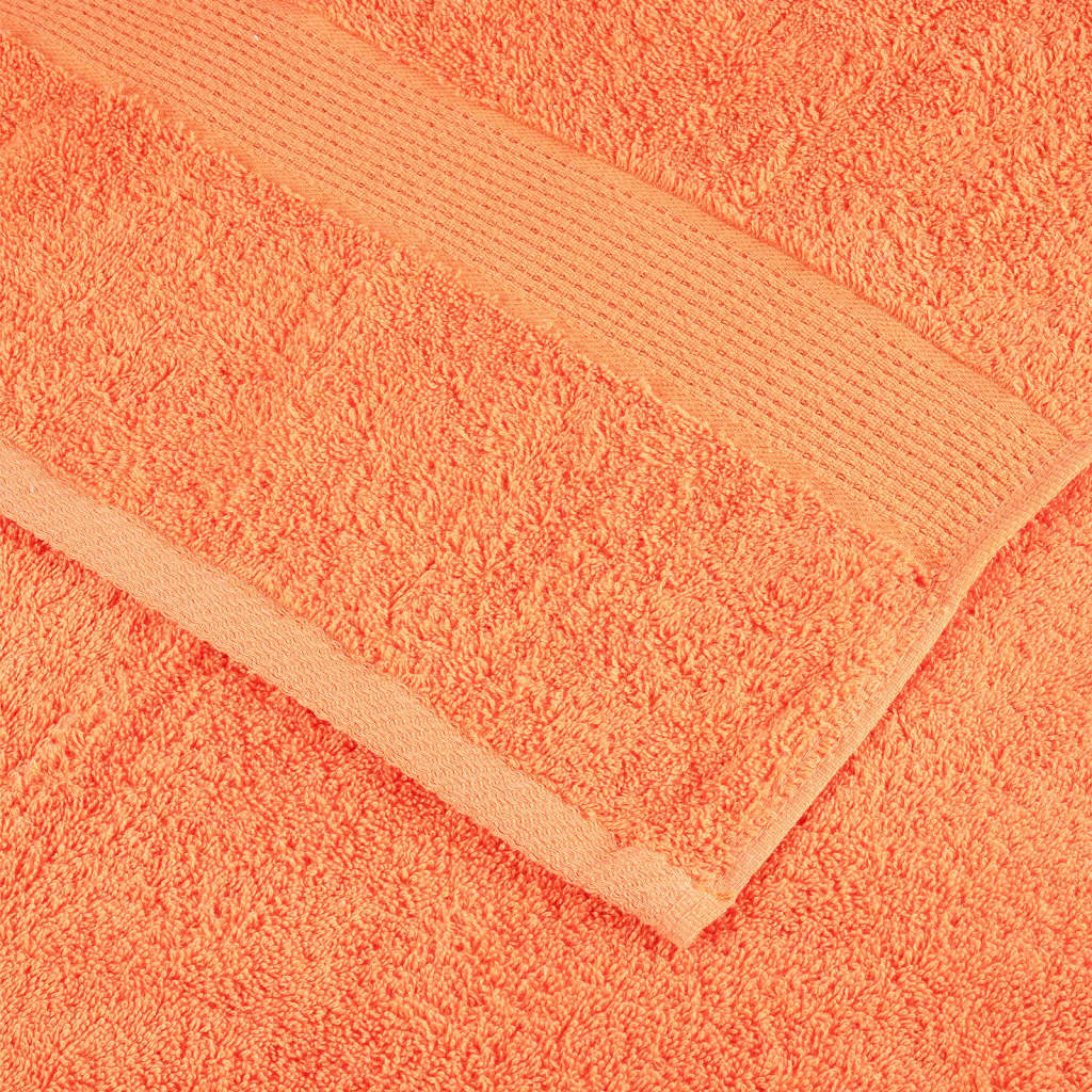 Washandjes 10 st 600 g/m² 30x30 cm 100% katoen oranje