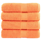 Bath towels SOLUND 4 pcs 600 gsm 70x140 cm orange