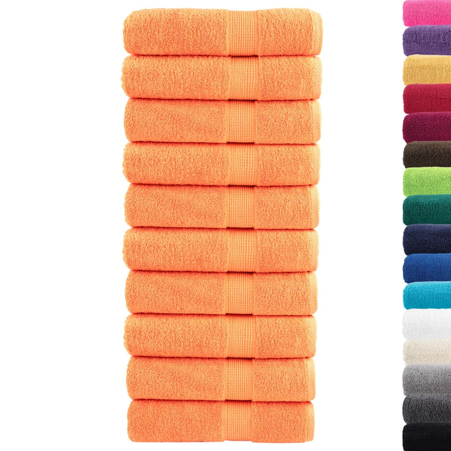 Badhanddoeken Solund 600 G/M² Oranje Orange 10 70 x 140 cm
