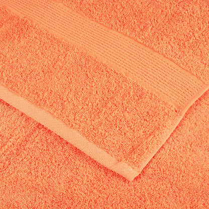 Saunadoeken 4 st 600 g/m² 80x200 cm 100% katoen oranje