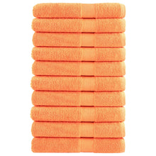 Saunadoeken 10 st 600 g/m² 80x200 cm 100% katoen oranje