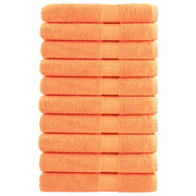 Handdoeken 100x200 cm oranje 10 stuks