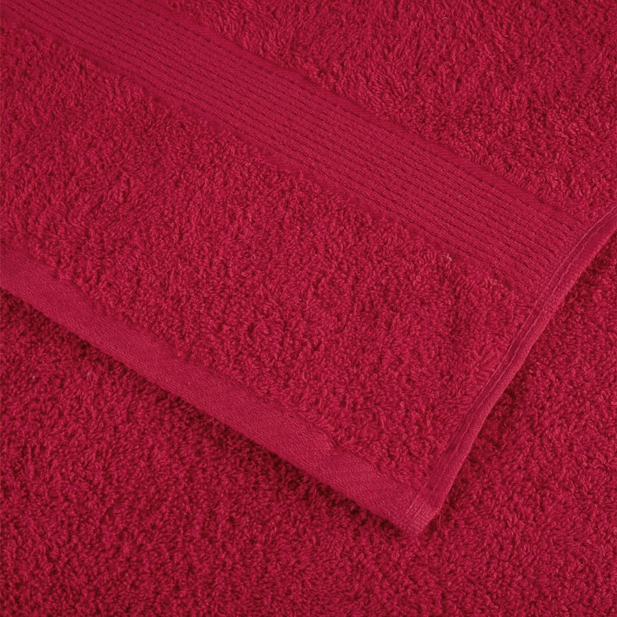 Saunadoeken 2 st 600 g/m² 80x200 cm 100% katoen rood