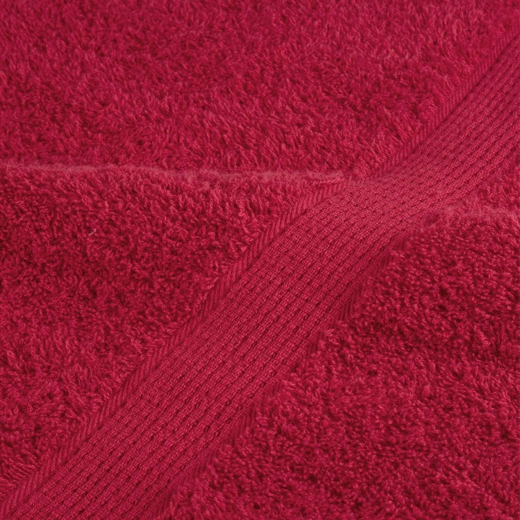 Saunadoeken 2 st 600 g/m² 80x200 cm 100% katoen rood