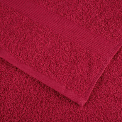 Saunadoeken 4 st 600 g/m² 80x200 cm 100% katoen rood
