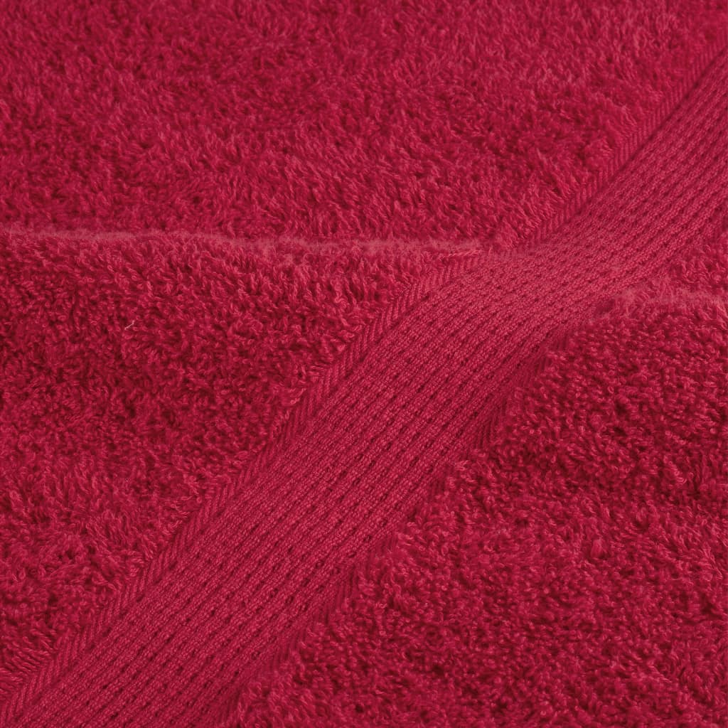 Saunadoeken 4 st 600 g/m² 80x200 cm 100% katoen rood