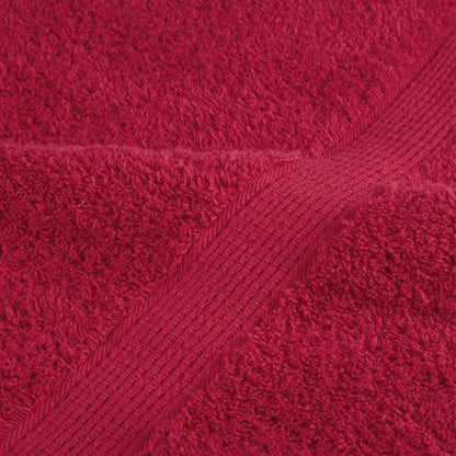 Saunadoeken 4 st 600 g/m² 80x200 cm 100% katoen rood