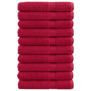 Saunadoeken 10 st 80x200 cm rood