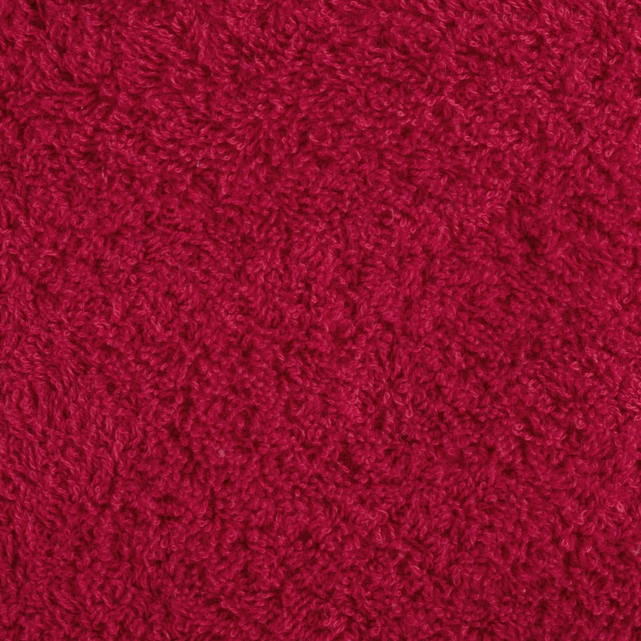 Saunadoeken 10 st 600 g/m² 80x200 cm 100% katoen rood