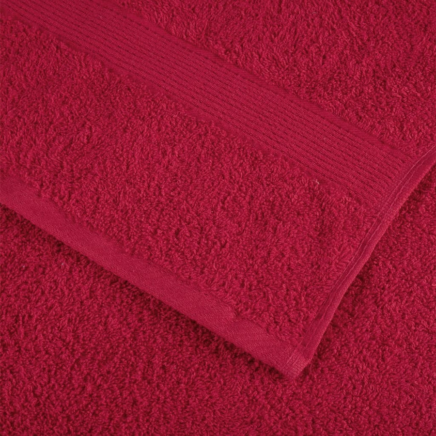 Saunadoeken 10 st 600 g/m² 80x200 cm 100% katoen rood