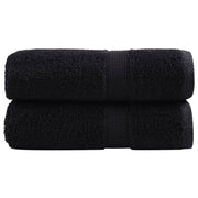 Premium washcloths SOLUND 2 pcs Black 30x30 cm 600 g/m2