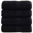 Guest towels SOLUND 4 pcs 600 gsm 30x50 cm black