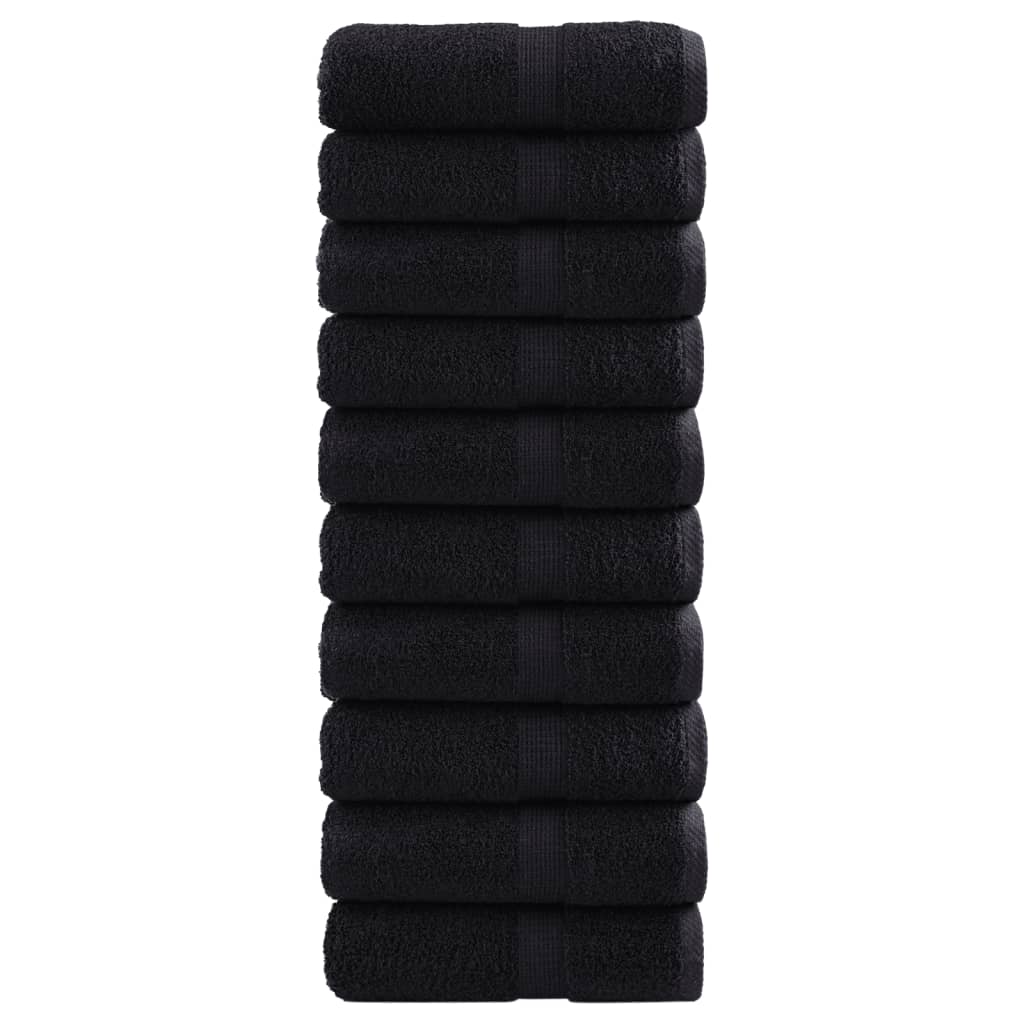 Gastendoekjes Solund 10 St 600 G/M² 30X50 Cm Zwart Blauw