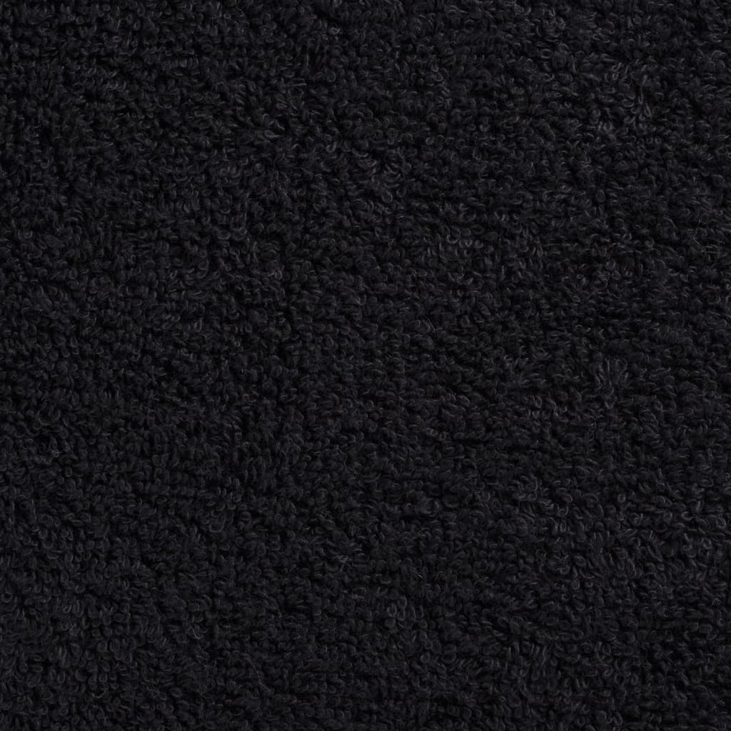 Handdoeken 10 st 600 g/m² 50x100 cm 100% katoen zwart
