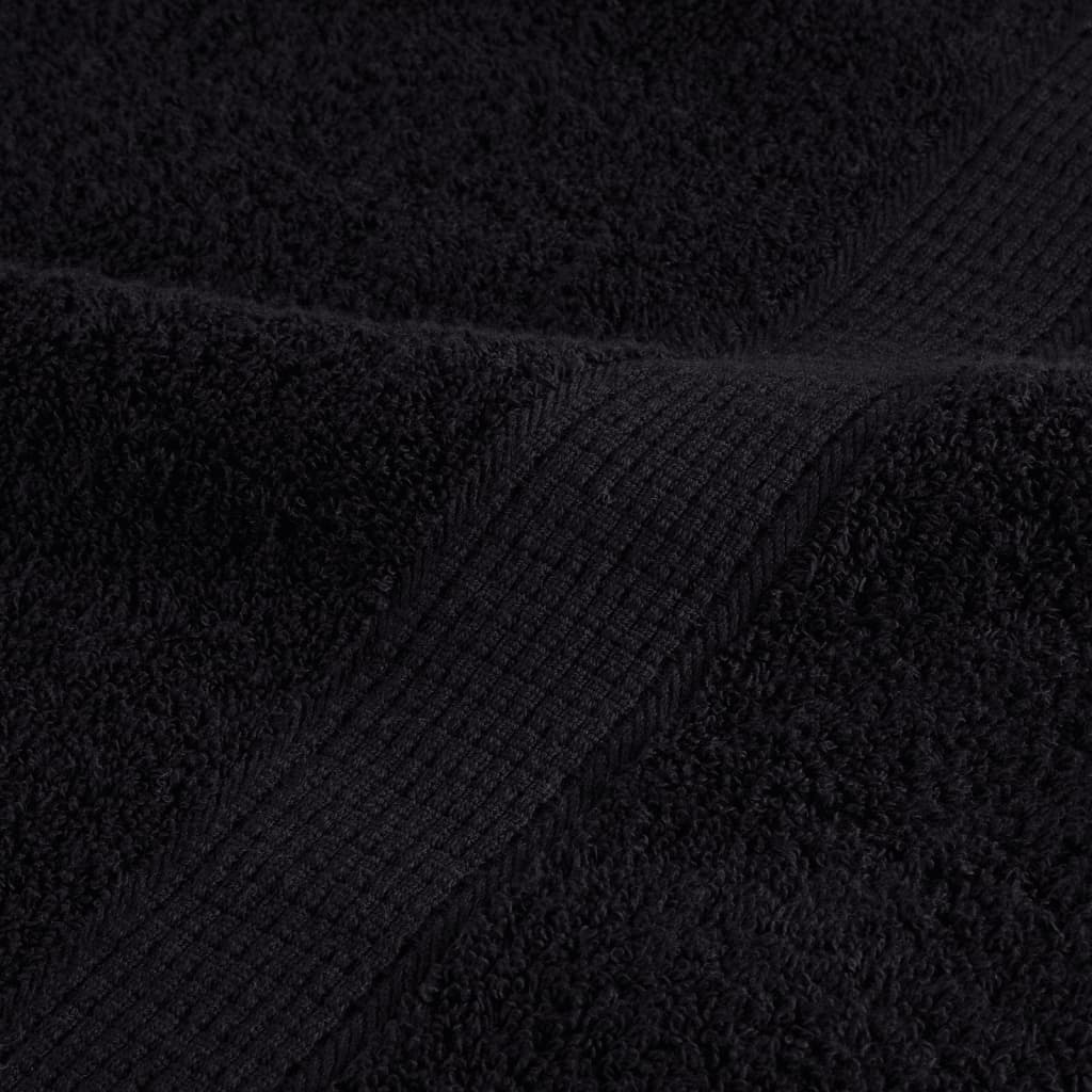 Handdoeken 10 st 600 g/m² 50x100 cm 100% katoen zwart