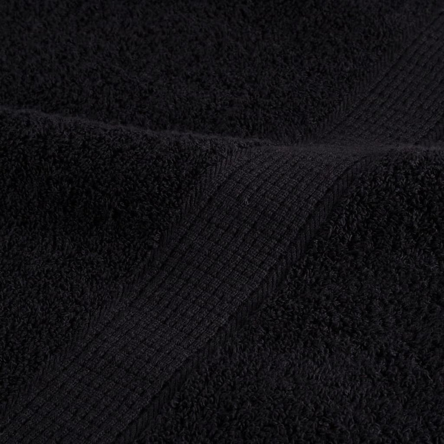 Badhanddoeken 10 st 600 g/m² 70x140 cm 100% katoen zwart