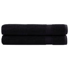 Sauna Towels SOLUND 2-pack 600 gsm 80x200 cm black