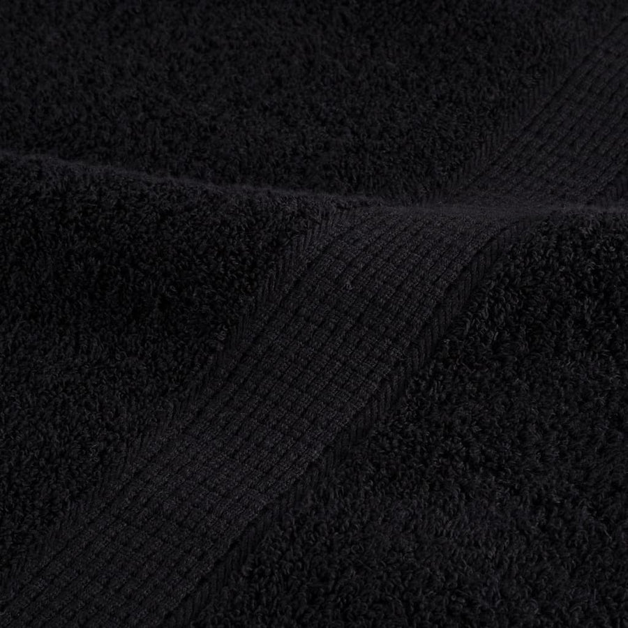 Saunadoeken 4 st 600 g/m² 80x200 cm 100% katoen zwart