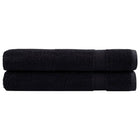 Towels SOLUND 2 pcs 600 gsm 100x200 cm black