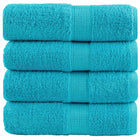 Gastendoekjes 30x50 cm turquoise 4 stuks
