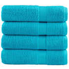 Handdoeken SOLUND 4 st 50x100 cm turquoise